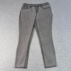 Christopher & Banks Petite Jeans Gray Womens Size 6P Mid Rise Slim Fit Stretch